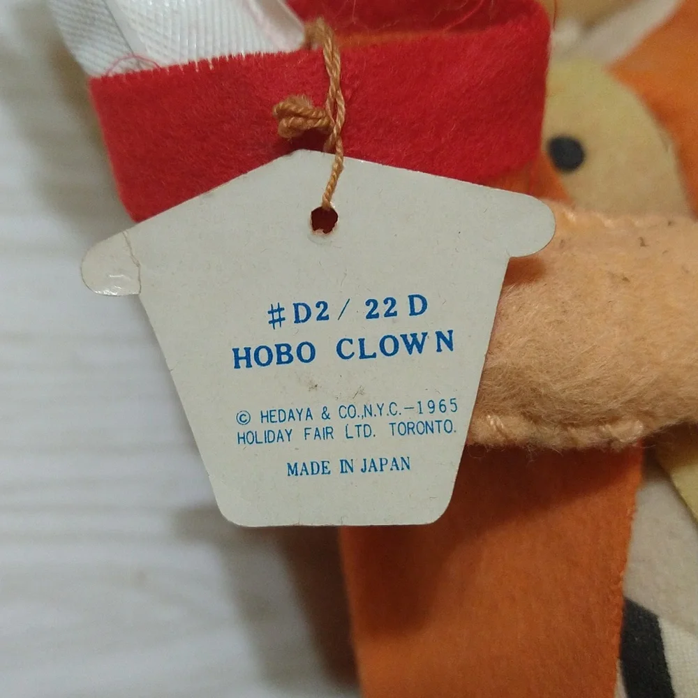 Vintage 1965 Holiday Fair Hobo Clown #D2/22D - Picture 5 of 6